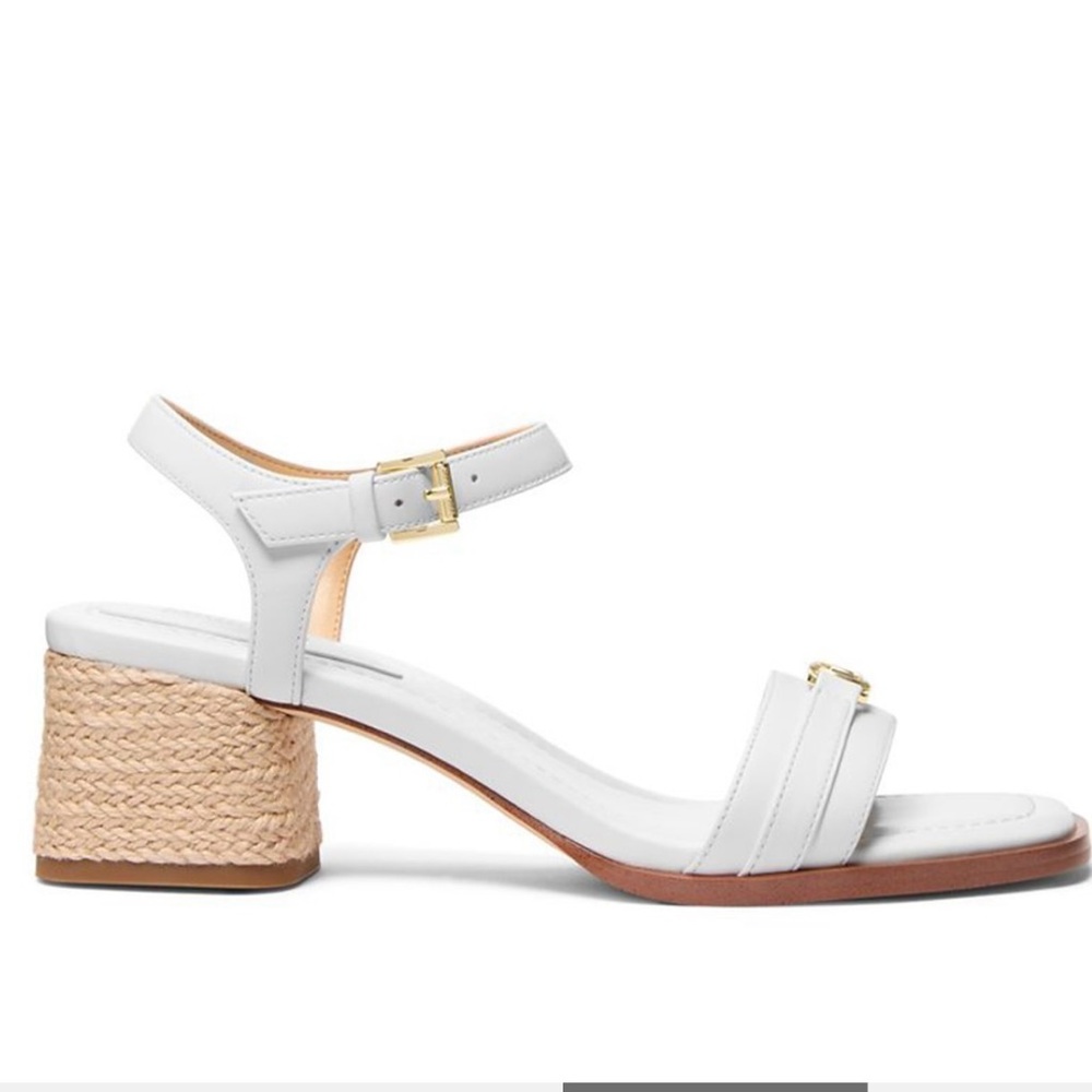 Michael Kors White and Tan Women's Sandals - Picture 2 of 12